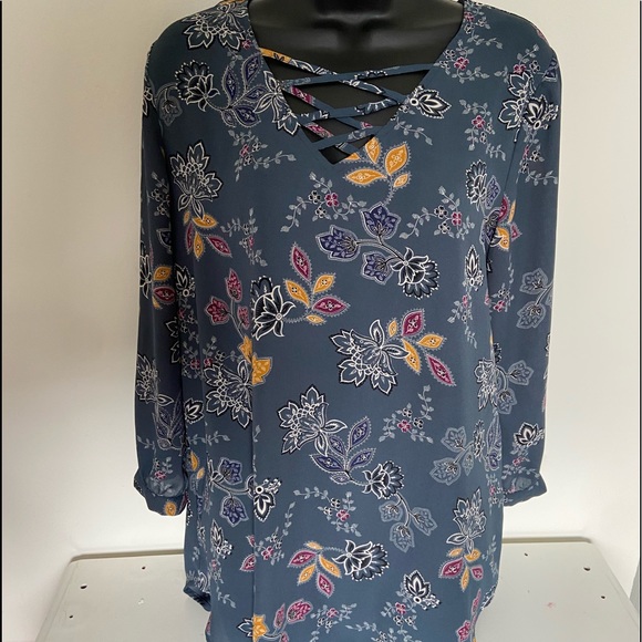 Maurices Tops - Floral Chiffon Blouse